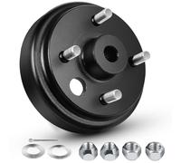 Golf Cart Brake Drum/Hub Assembly, Fit for EZGO TXT 1982-Up Electric and 1982-1993 2-Cycle Gas, 24 Teeth Splines Brake Hub Drum Assembly, Replaces OEM# 19186G1P 19186-G1P 19186-G1 1 Pack.