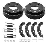 Golf Cart Brake Drum/Hub Kit Fit Yamaha G&E 1993-2006 G14, G16, G19, G22 Models, Includes Brake Drums Brake Shoes & Bendix Brake Shoes Spring Kit, OEM JU0-G6521-00-00, JN6-F5331-01-00, #JG5819G-00