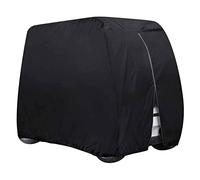 Golf Cart Buggy Cover For Club Car, With 210D Material + Extra PVC Coating, Waterproof-L: 285 * 122 * 168cm-Black