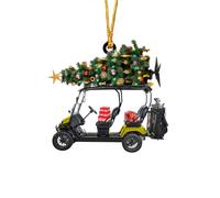 Golf Cart Christmas Decorations, Golf Cart Ornament, Xmas Hanging Car, Golf Christmas Tree Ornaments, Personalized Christmas Tree Decorations Pendants, For Christmas Day Home Car Indoor Outdoor (K)