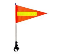 Golf Cart Flagpole Mount Telescopic Pole Reflective Strip Flexible Adjustable Stainless Steel Nylon for Club Vehicles Boats Motorcycles Wheelchairs Ou, Blue Top 22x43cm