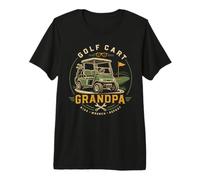 Golf Cart Grandpa Ride Wrench Repeat Garage Premium T-Shirt