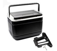 Golf Cart Ice Cooler with Bracket for ClubCar Precedent, Black Insulated Bo | ABS Insulated Box, Holds 6 Cans, Secure Lid, Easy Install, Fits for clubcar Precedent/Tempo/Onward 2-seaters