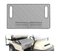 Golf Cart Seat Cover Universal 2-Seater Blanket with 4 Pockets | Non-slip bottom and breathable soft fabric, convenient storage pockets, easy fit for two-seater club cars