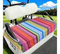 Golf Cart Seat Covers Club Car Golf Cart Accessories, Colorful Golf Carts Seat Towel Blanket for Women Men, Golf Seat Covers for Club Car and More 2-Seat Golf Cart Decorations Golfer Gifts, 52"x 32"