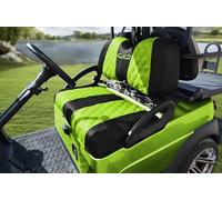 Golf Cart Seat Covers for Club Car Precedent,DS and Yamaha Golf Carts Original Front Seats,Breathable Washable Polyester Mesh Cloth. Renew Your Golf Cart. (Green)