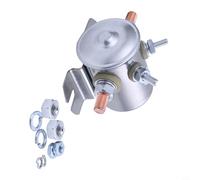 Golf Cart Starter Solenoid 24V 150A DC Relay Fast Response Silver Contact Secure Screw Terminal Compact 9x7.5x7.5cm Heavy Duty Electrical Control 1114208 Replacement for Utility Vehicle Off Road EV