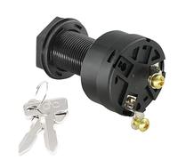 Golf Cart Starter Switch, Ignition Switch, for Club Car DS 101826201, 36 Or 48 Volts for Electric Golf Cart 1996-Up Ignition Key Switch (Black)