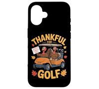 Golf Cart Turkeys Thankful For Golf Fall Season Case for iPhone 16
