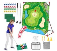 Golf Chip Set - Golf Practice Mat for Golfers - Climate Resistant Interactive Kicking Mat Set, Outdoor Toys for the Whole Family Ideal for