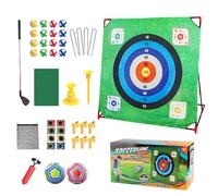 Golf Chipping Game - Golf Chipping Mat Battle Game Set - 4 in 1 Sports Trainer Golfing Equipment for Practice Indoor Golfers Outdoor Kids Teen Children Girls Adults