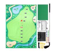 Golf Chipping Game - Golf Game Practice Mat | Sticky Swing Instructor Foldable Large Portable | Golf Training Mat | Indoor Play Equipment
