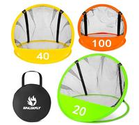 Golf Chipping Net Pop-Up Practice Nets with 3 Targets for Indoor Outdoor Backyard Golf Training Game