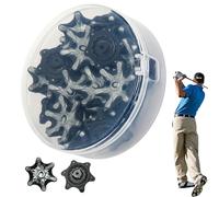 Golf Cleats Replacement - Golf Cleat, 18 Piece Short-Tooth Fast Spin Cleats Replacements Spikes, High-Performance Inserts | for Men Women Player Courses Lawns Club Putting Running Soccer