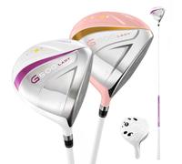 Golf Club #1/3/5/Hybrid Right Lady Golf Driver Carbon Shaft Fairway Wood | Women Right Handed Golf Driver #1/3/5/UT Hybrid with Graphite Shaft 13.5-27 Degree Golf Club Fairway Wood with Headcovert