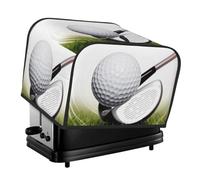 Golf Club 4 Slice Toaster Covers Quilted Bread Maker Cover Small Appliance Cover With Handle Toasters Dust Cover For Home Table Kitchen Decor