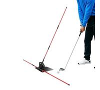 Golf Club Angle Calibration Stand - Steel 111x116cm Swing Training Aid | 1200g Adjustable Alignment Stick | Numerical Marking Tool Is Perfect For Adjusting The Swing Plane And Aiming Line Practice