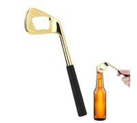 Golf Club Bottle Opener Keyring, Golf Gifts for Men, Personalised Beer Bottle Opener Keychain Funny Golf Gifts for Golf Lovers Parties Kitchen Tools and Fun Accessories Family Gatherings Golden