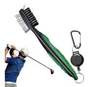 Golf Club Brush Groove Cleaner | Heavy Duty Golf Groove Cleaner with Retractable Zip-line | Sports Fan Equipment for Vacation Driving Range Practice Cart Travel Course