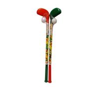 Golf Club Candy Tube with Colourful Sugar Sweets and Mini Practice Ball Novelty Sweet Stick Party Treat Toy Style Gift (Pack of 2(Both))