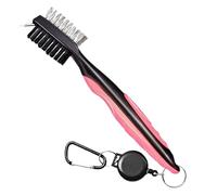 Golf Club Cleaner - Ergonomic Handle Cleaner with Retractable Pull Cord, Sports Accessories for Golf Course Tournament Changing Room Indoor Training Bag