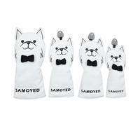 Golf Club Cover - 4X Head Covers For Golf Clubs | Stylish Protection Headcovers With Soft Plush Lining, Fits Right Handed Putters