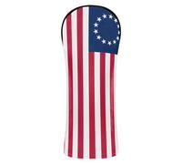Golf Club Cover Betsy Ross Flag | Golf Club Cover,Premium Leather Headcovers,with Number Tags for Driver Fairway Wood Hybrids