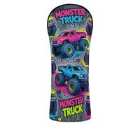 Golf Club Cover Neon monsters Trucks Big Power Comic Style Seamless