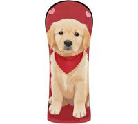 Golf Club Cover Set Headcover with Interchangeable No. Tags Designed to Fit All Woods and Drivers Valentine's Day Cute Goldendoodle Heart Balloon Art Print Sweet Love Pet