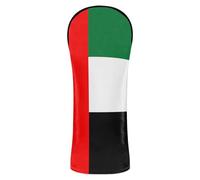 Golf Club Cover Set Premium Leather Headcovers with Number Tag for Driver/Fairway Wood/Hybrid National Flag of The United Arab Emirates
