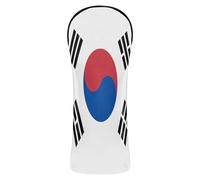 Golf Club Cover Set Premium Leather Headcovers with Number Tags for Driver/Fairway Wood/Hybrid National Flag of The Democratic People's Republic of Korea