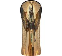Golf Club Cover Set Premium Leather Waterproof Headcover with Interchangeable No. Tags Designed to Fit All Woods and Drivers Ancient Egyptian Symbols Anu ncient Egypt