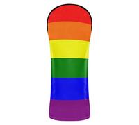 Golf Club Cover Set Rainbow Pride Flag Gay LGBT Pu Leather with Interchangeable No. Tags for Wood Cover para carro de Golf