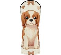 Golf Club Cover Set Waterproof Headcover with Interchangeable No. Tags Designed to Fit All Woods and Drivers Beautiful Dogs Pattern Cavalier King Spaniel Dogs