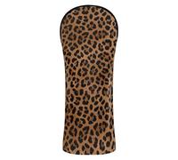 Golf Club Cover Set Waterproof Headcover with Interchangeable No. Tags for Driver, Woods and Hybrid Classic Leopard