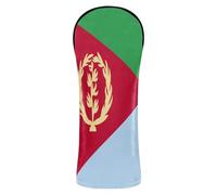 Golf Club Cover Set Waterproof Headcover with Number Tags for Woods and Driver Hybrid National Flag of Eritrea