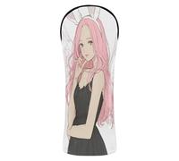 Golf Club Cover Set Waterproof Headcovers with Number Tag for Driver Fairway Wood Hybrids Anime Bunny Girl