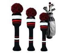 Golf Club Covers | 3 Piece Washable Protective Anti-Scratch Golf Club Cover Set for Drivers, Fairway Wood and Hybrids, All Brands, Men, Women, Golfers and Beginners
