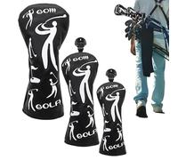 Golf Club Covers for Men, 3-Piece Protection for Putters, Cover for Golf Drivers, for Men and Women, for Indoor Use, Outdoor and on the Lawn When Playing Golf