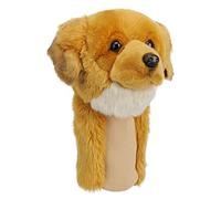 Golf Club Covers, Golden Retriever Golf Club Head Covers, Funny Animal Plush Driver Headcover, Golf Headcover Fits Standard 460cc Driver, Golf Club Protector for Men Kid