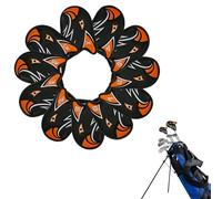 Golf Club Covers Golf Club Cover Set | PU Golf Hybrid Headcover 11 Pieces Club Head Covers | Thick Golf Club Head Cover Waterproof Hybrid Club Head Cover for Iron Drift