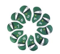 Golf Club Covers Golf Club Head Cover Club Full Set Hybrid Head Covers Set Golf Head Cover Driver Wood Iron Putter Head Cover Golf Head Covers(Iron set)