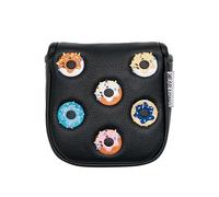 Golf Club Covers Golf Mallet Putter Cover Headcover Multi Style Color Pattern Magnetic Closure Club Supplies(Square doughnut)