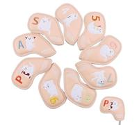 Golf Club Covers - Long Golf Headcovers with 4-9 P A S Tags | Iron Covers for Ģolf Clubs, Cute Cat Design, Gift for Colleagues, Family, Friends, Indoor Outdoor Ğolf Accessories