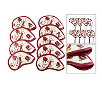 Golf Club Covers Lovely Fortune Cat Design Head Covers 4 5 6 7 8 9 P S A Iron Headcovers PU Leather Clubs Protective Covers Fit Most Irons 667