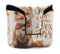 Golf Club Covers Magnetic Closure Golf Putter Headcovers for Mallet Square PU Leather Just A Girl Who Loves Fox