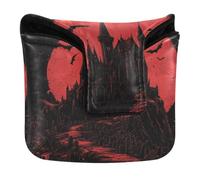 Golf Club Covers Magnetic Goth Red Moon Castle