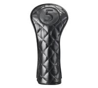 Golf Club Covers Set, PU Leather Golf Club Head Covers w/Carbon Fiber Look Paneling & Velour-Lined Interior