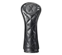 Golf Club Covers Set, PU Leather Golf Club Head Covers w/Carbon Fiber Look Paneling & Velour-Lined Interior