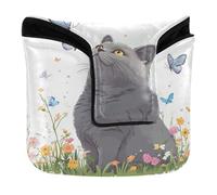 Golf Club Covers with Magnetic Closure Golf Accessories for Mallets and Square PU Leather Waterproof Cartoon British Shorthair Cats
